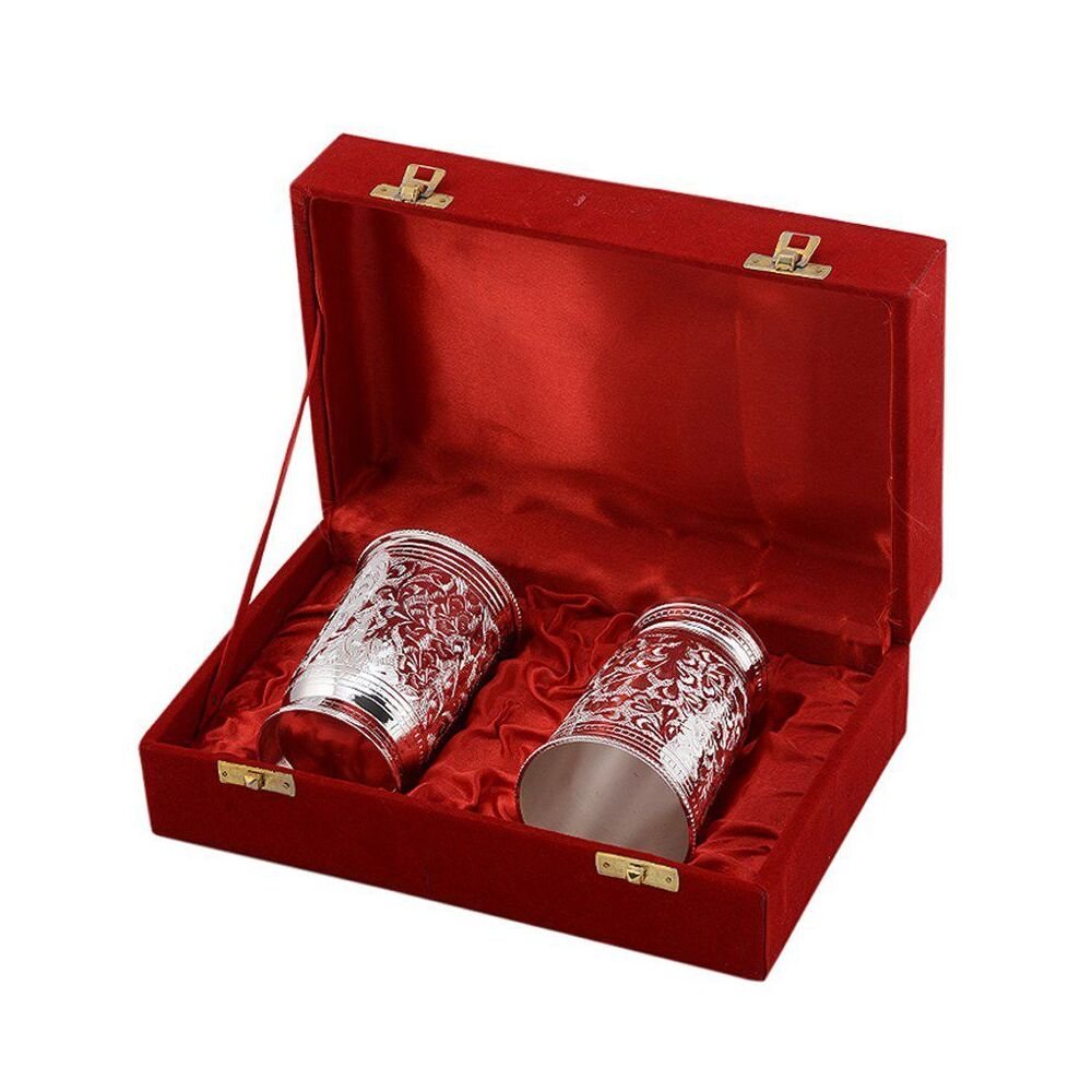 ss embossed glass set