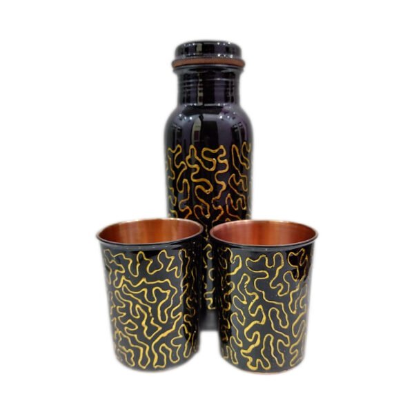 golden-black-meena-copper-bottle-gift-set