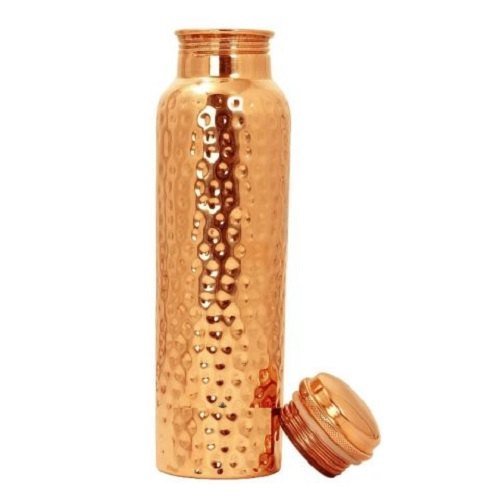 hammered copper water bottle